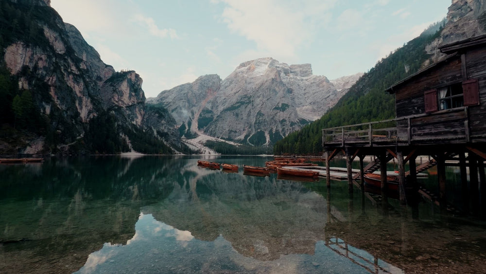 Lake Braies at first light graded with Ypresets Apple Log LUT 3
