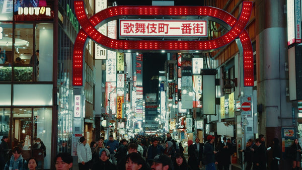 Kabukichō gate, Tokyo, graded with Ypresets Apple Log LUT 7
