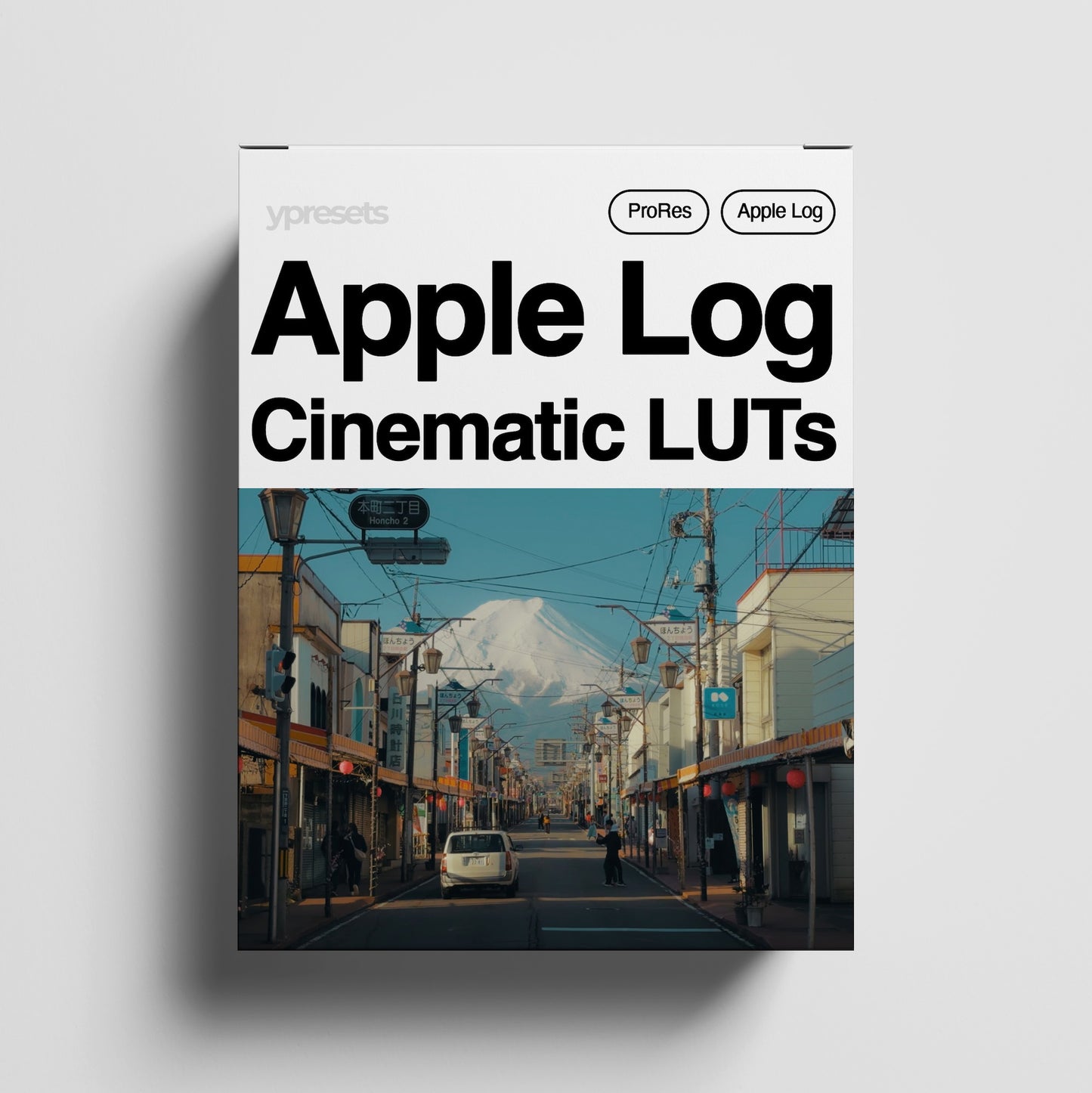 Product packaging for Apple Log Cinematic LUTs