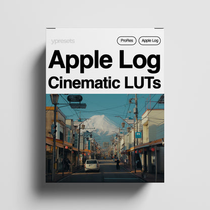 Product packaging for Apple Log Cinematic LUTs